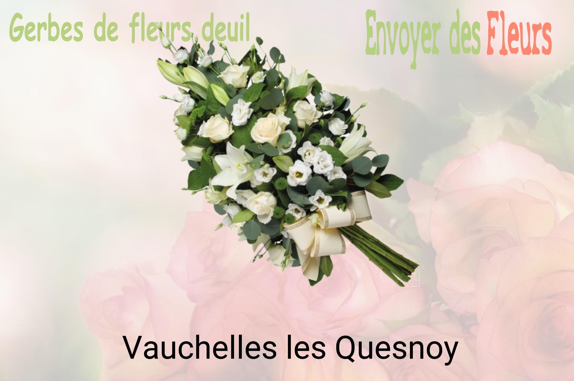 Gerbe de fleurs de deuil livrée à Vauchelles-les-Quesnoy